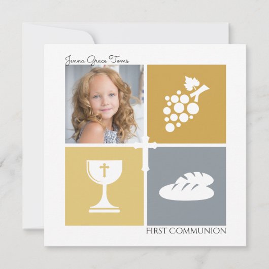 Invitation Photo First Communion (Devant)