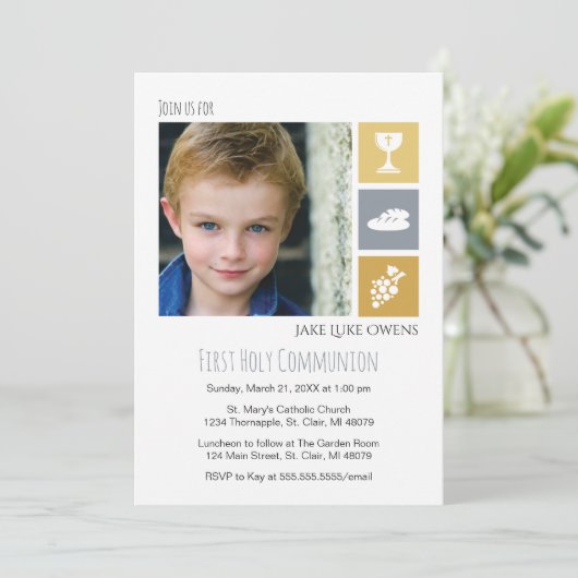 Invitation photo First Communion (Debout devant)