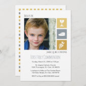Invitation photo First Communion (Devant / Derrière)