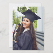 Invitation Photo Fleur sauvage Bloom Graduation Party (Dos)