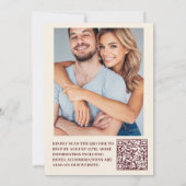 Invitation Photo Fleur sauvage mariage dans le jardin botaniq (Dos)