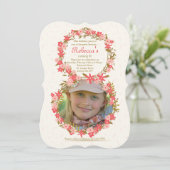 Invitation photo Floral 8 (Debout devant)