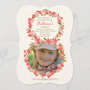 Invitation photo Floral 8
