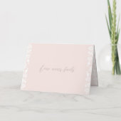 Invitation Photo Floral Damask trim bi-pli Mariage (Dos)