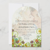Invitation Photo Floral Tourbillonnant Flower Mariage (Dos)