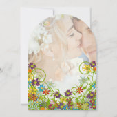 Invitation Photo Floral Tourbillonnant Flower Mariage (Devant)