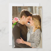 Invitation Photo Floral White Mariage (Dos)