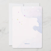 Invitation photo florale à l'aquarelle (Dos)