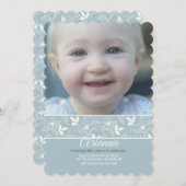 Invitation photo florale Abstraite (Devant / Derrière)