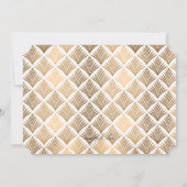 Invitation photo florale Art déco (Dos)