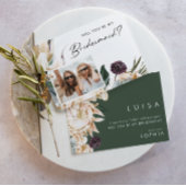 Invitation Photo Florale Blanche Présentation de la propositi