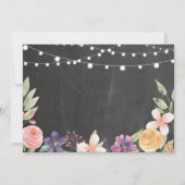 Invitation Photo florale de la fête de la retraite russe (Dos)