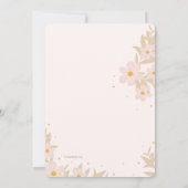 Invitation Photo florale de la première communion (Dos)