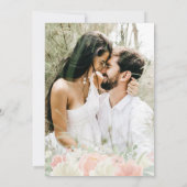 Invitation Photo florale de printemps clair Enregistrer la da (Dos)