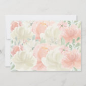 Invitation Photo florale de printemps clair Enregistrer la da (Dos)