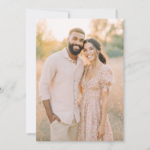 Invitation Photo Florale Pastel Romantique