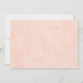 Invitation Photo florale rose lapin 1er Anniversaire Invitati (Dos)