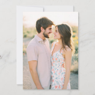 Invitation Photo Florale Rose Romantique