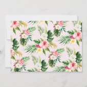 Invitation Photo florale tropicale moderne Sweet 16 Anniversa (Dos)