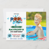 Invitation Photo Football Pool Party (Devant)