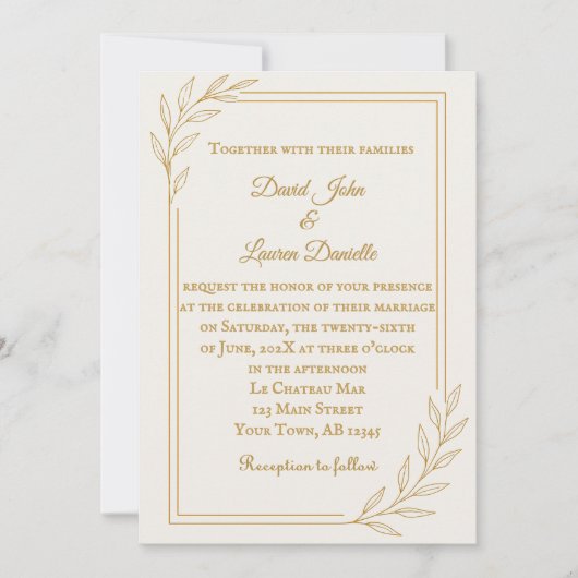 Invitation Photo Forever Us (Devant)