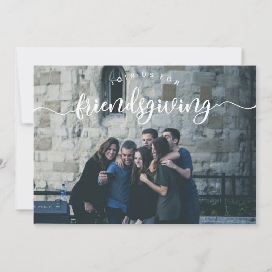 Invitation photo Friendsgiving (Devant)