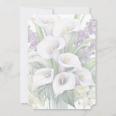 Invitation Photo Funérailles florales Célébration de la vie (Dos)