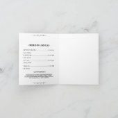 Invitation Photo Funéraire Célébration De La Vie (Intérieur)