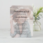 Invitation Photo Funéraire Célébration de la vie (Debout devant)