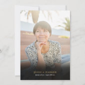 Invitation Photo funéraire moderne Collage Célébration de la  (Dos)