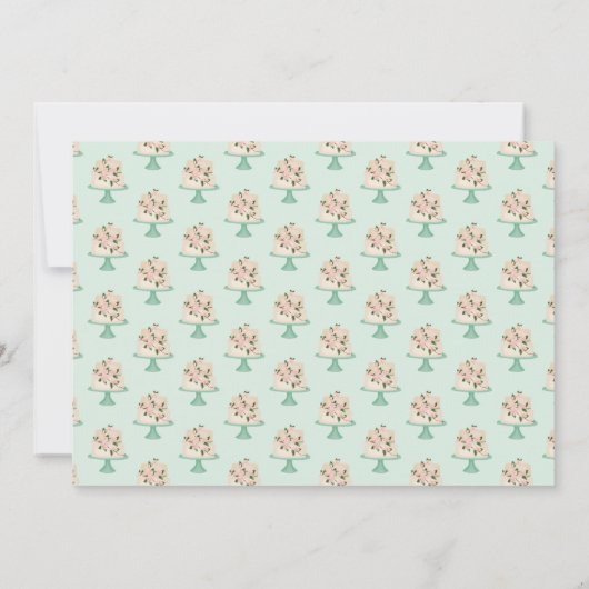 invitation photo gâteau d'anniversaire modifiable (Dos)