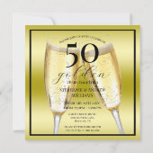 Invitation Photo glamour du 50e anniversaire du Mariage (Dos)