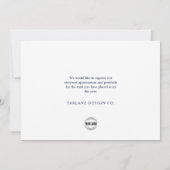 Invitation Photo Gold Christmas Tree Business Holiday Card (Dos)