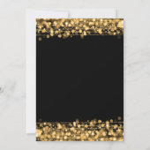 Invitation PHOTO Gold Sparkles Sweet 16 Anniversaire (Dos)
