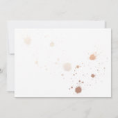 Invitation Photo Gold Watercolor 21e fête d'anniversaire (Dos)