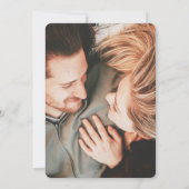 Invitation Photo Golden Elegance Mariage botanique (Dos)