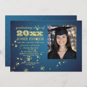 Invitation photo Golden Tendrils (Devant / Derrière)