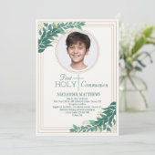 Invitation Photo gracieuse Religieuse (Debout devant)