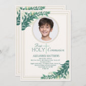 Invitation Photo gracieuse Religieuse (Devant / Derrière)