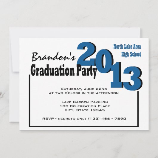 Invitation Photo Grad 2013 du Blue Block (Dos)