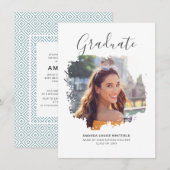 Invitation Photo Graduation 2025 Grad Party (Devant / Derrière)