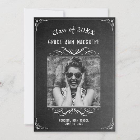 Invitation Photo Graduation Party (Devant)