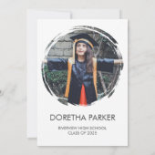 Invitation Photo Graduation Party Elegant Gold Script Design (Dos)