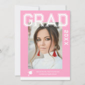 Invitation Photo Graduation Party Élégant Script moderne (Devant)