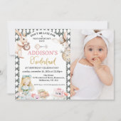 Invitation Photo Grey Alice dans l'Onederland 1er anniversair (Devant)