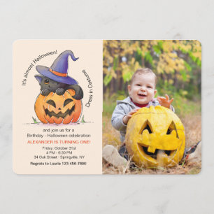 Invitation photo Halloween Kitty
