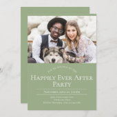 Invitation Photo Heureusement Jamais Après La Réception De Ma (Devant / Derrière)