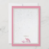 Invitation photo hiver chic rose (Dos)