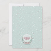 Invitation photo hiver Wreath (Dos)