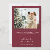 Invitation Photo Holiday Card, Modern Christmas Card (Dos)